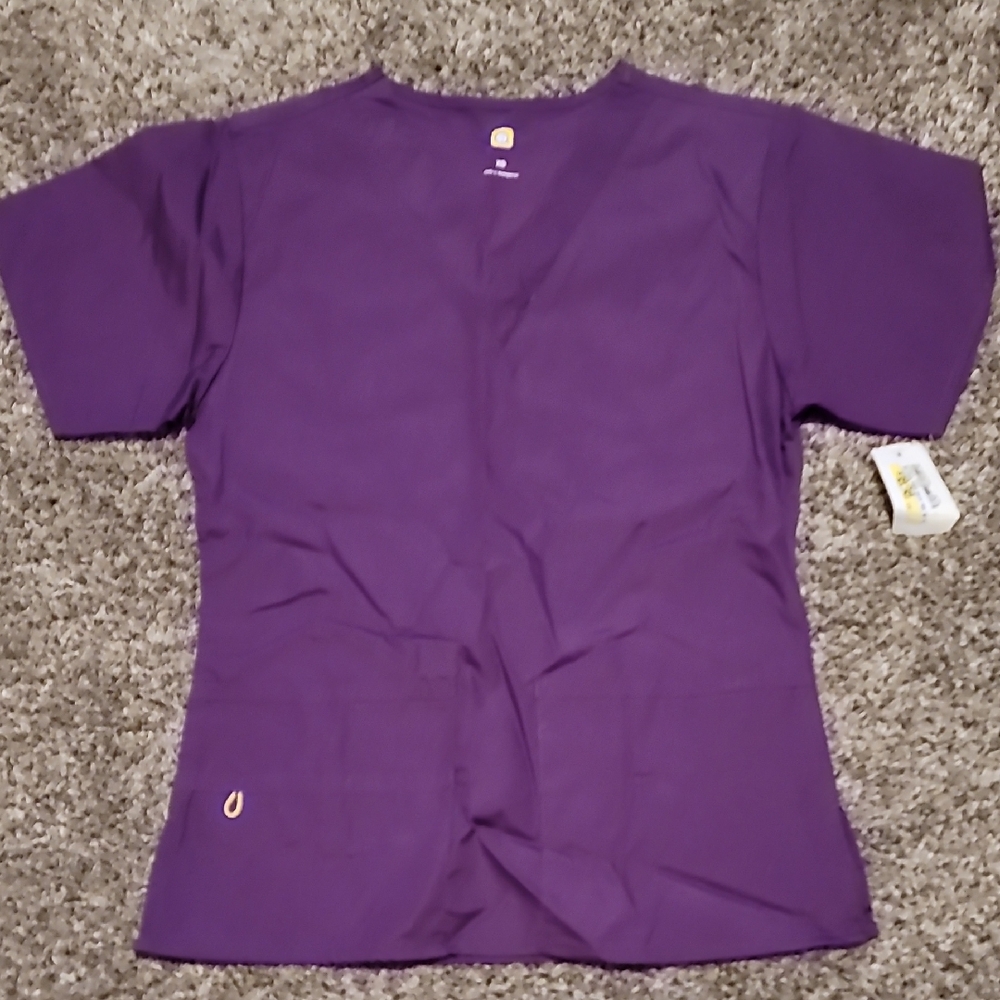 Purple Short Sleeve Top Nwt Scrubs